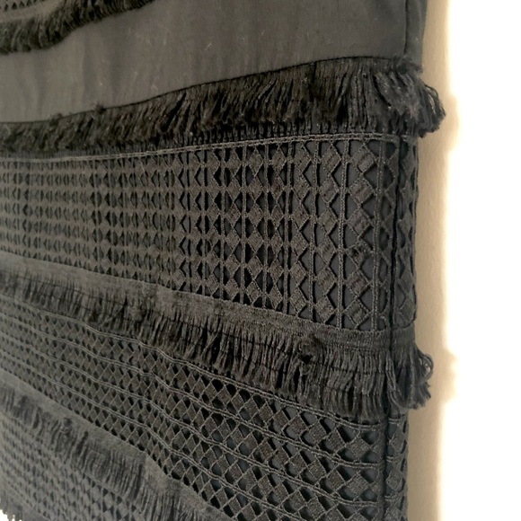 Banana Republic Tiered Fringe and Lace Black Skirt - Picture 4 of 4